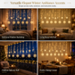 ⏳Time-Limited Special⏰LED Snowflake Curtain Lights – Waterproof & festive décor ✨
