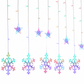 ⏳Time-Limited Special⏰LED Snowflake Curtain Lights – Waterproof & festive décor ✨