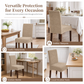 ⏳Time-Limited Special⏰Waterproof Mid Back Dining Chair Slipcover with Pine Leaf Pattern Stain and Scratch Resistant Chair Protector