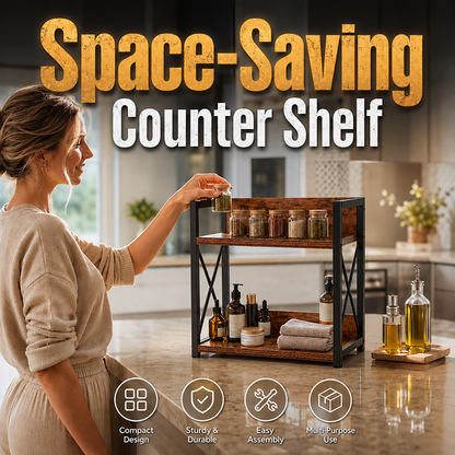 ⏳Time-Limited Special⏰🏠 Versatile Two-Tier Organizer – Neat, Sturdy & Space-Saving